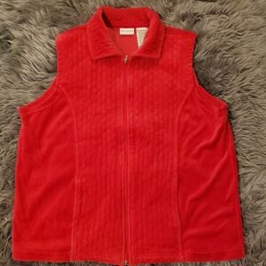 * White Stag Red Velvet Vest Jacket